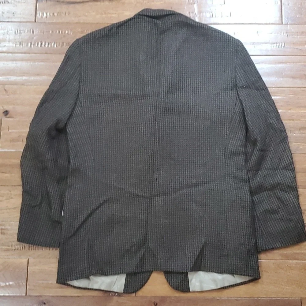 Oscar de la Renta brown tweed blazer